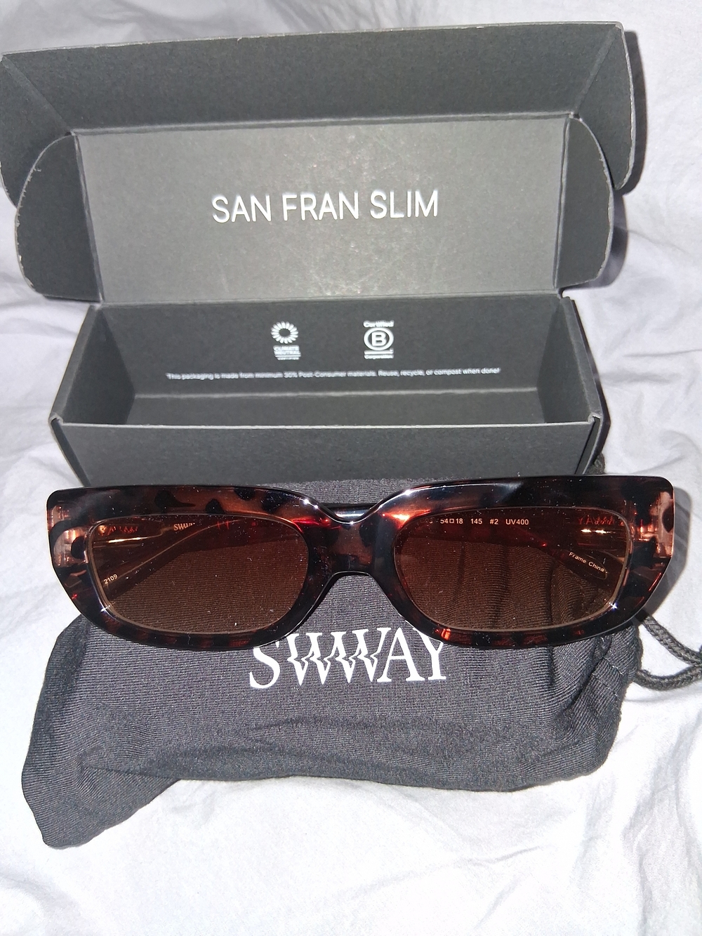 San Fran Slim Women's Tortoiseshell Sunglasses
